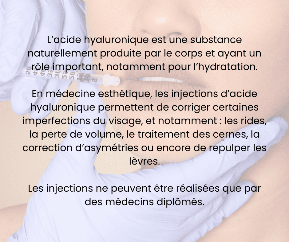 Descriptif injections AH La Clinique Laser