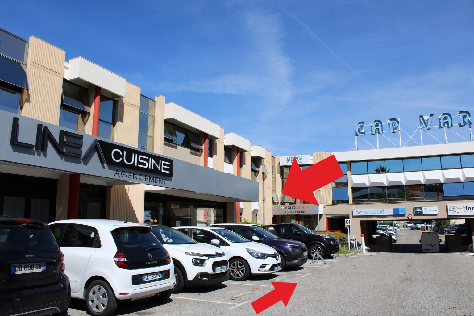 Accès parking La Clinique Laser Nice