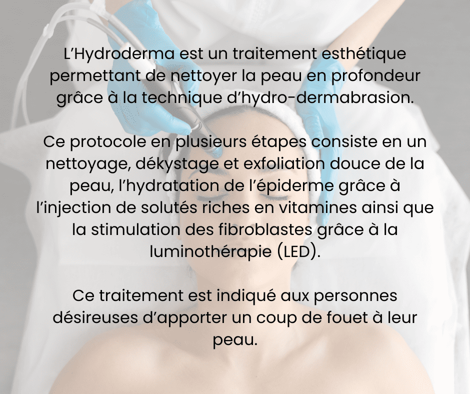 Nettoyage de la peau avec Hydroderma