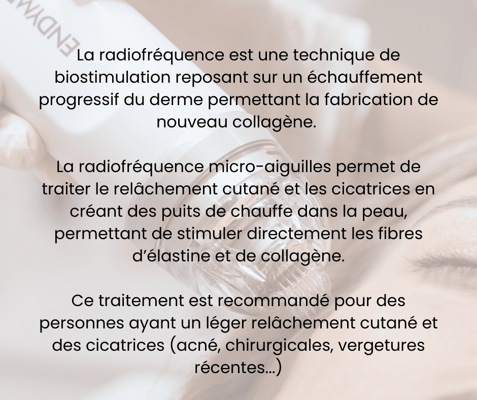 Radiofréquence micro-aiguilles La Clinique Laser